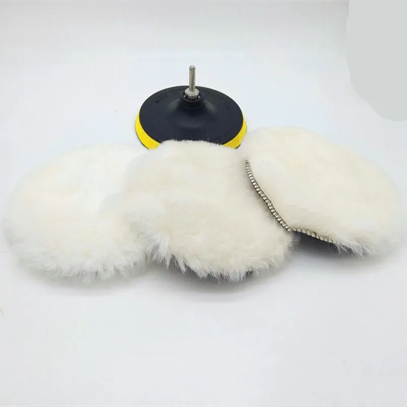 

5/6/7 Inch Car Sponge Polishing Disc Self-Adhesive Wool Polishing Wheel Duvet Wool Rabbit Fur Ball Pad Car Gadgets