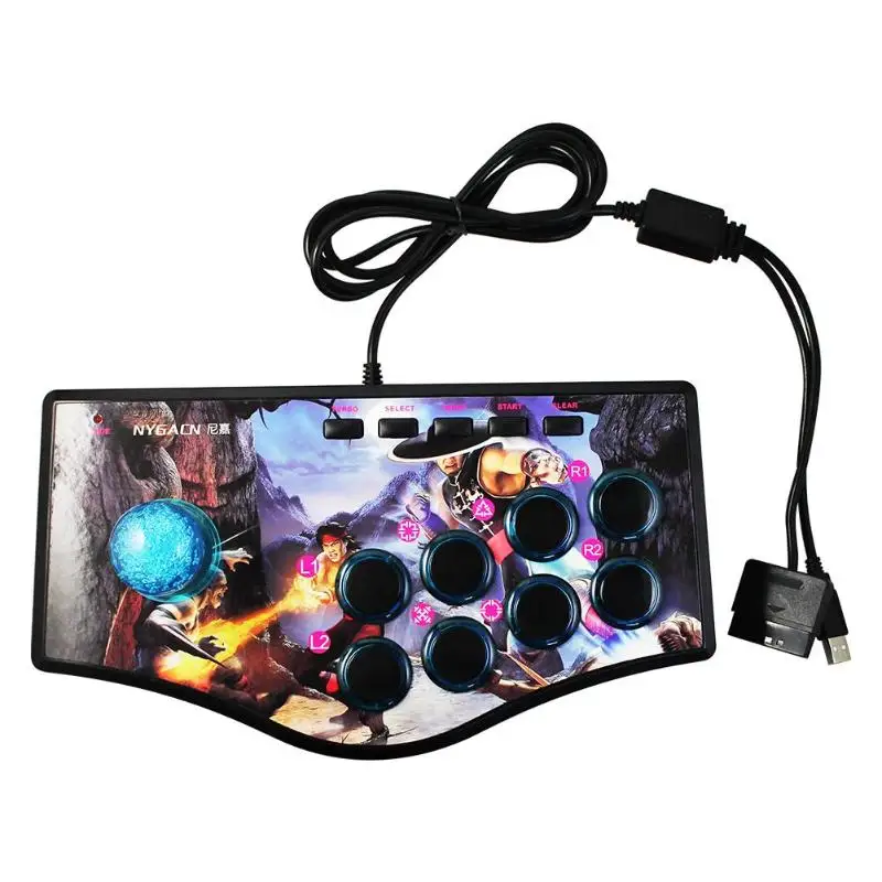 USB PS2 Проводная игровая клавиатура разъем Многофункциональный 8keys джойстик Джойстик