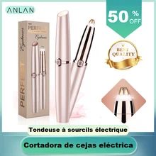 ANLAN, электрический триммер для бровей, макияж, безболезненный эпилятор для бровей, мини бритва, бритвы, портативное средство для удаления волос на лице, женский эпилятор