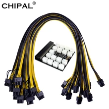 CHIPAL módulo de alimentación de placa de adaptación para HP 1200W 750W alimentación del servidor de conversión con 17 12 6pin conector para Ethereum minero minera