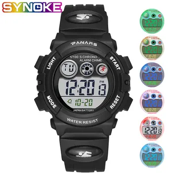 

SYNOKE Kids Watches Children Digital LED Fashion Sport Watch Cute boys girls Wrist watch Waterproof Gift Watch Alarm Men Clock