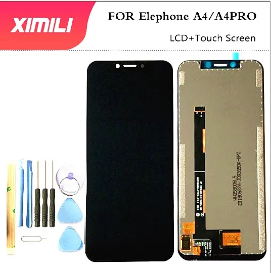 100% Original Tested For elephone A4/A4 pro LCD Display +Touch Screen Digitizer Assembly Replacement Accessories A4 A4PRO +tools