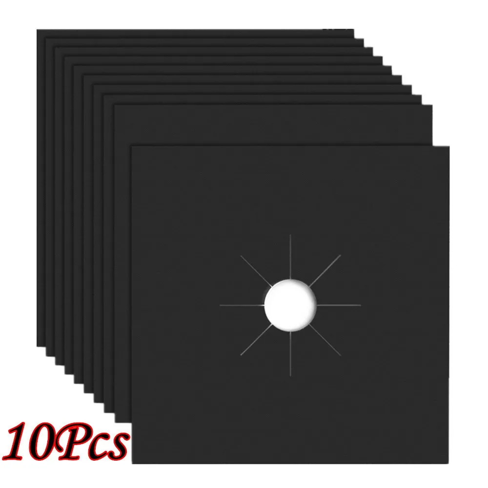 Kitchen Accessories 10pcs Reusable Gas Range Stove Top Burner Protector Liner Cover For Cleaning Термос Точилка Для Ножей