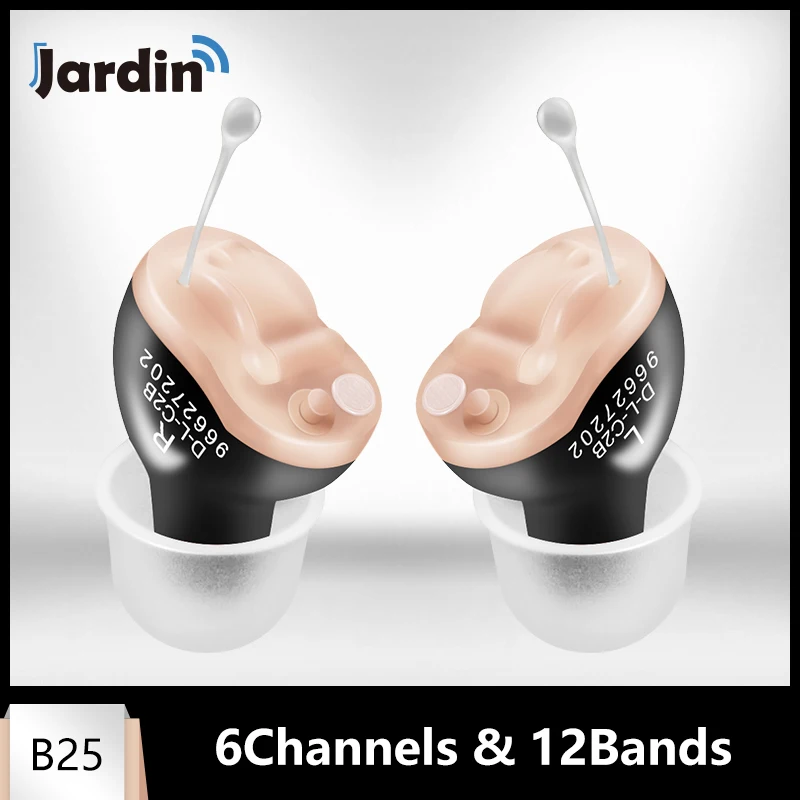  CIC Digital Hearing Aids 6 Channels 12 Bands Mini Tuneable Sound Amplifier Portable Invisible Heari