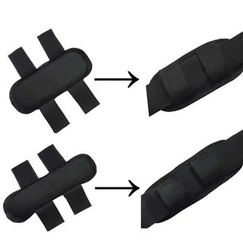 

1 pcs Black Soft Durable Oxford Fabric Anti Shock Disassemble Backpacks Cushions Non Slip Hook and Loop Fastener Shoulder Pads
