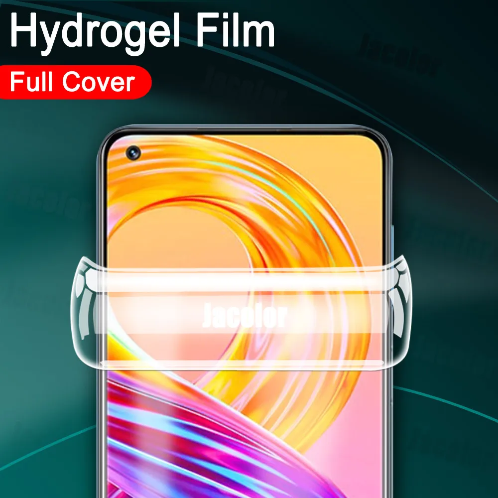 OPPO Realme 8 7 Pro 8Pro 7Pro 화면 보호기 용 3PCS 안전 하이드로 겔 필름 Realme8 Realme7 워터 젤 필름 소프트 유리가 아님