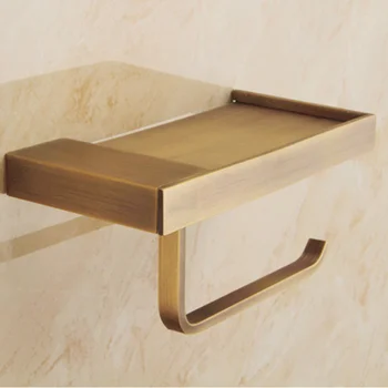 

1 pc Tissue Holder Multifunction Luxury Copper Tissue Bracket Towel Hanger for Kitchen Toilet