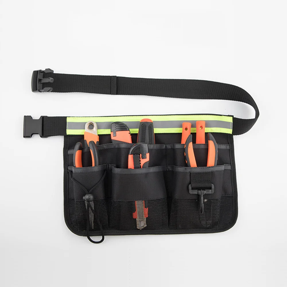 

Cashier Tool Bag Cleaner Storage Waiter Reflective Strip Multifunctional Workers Waist Pack Home Garden Clean Safety Warning