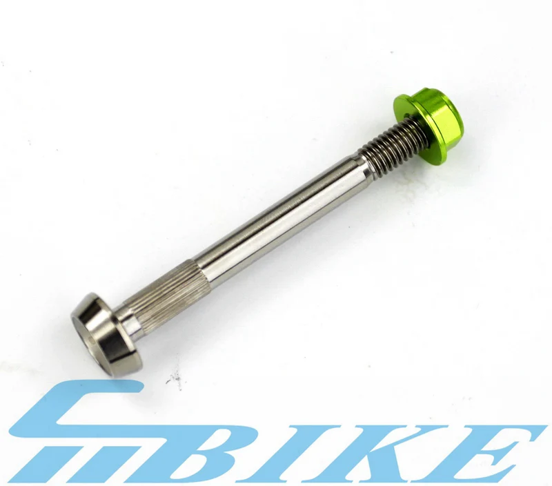 Green Rear Shocks TWTOPSE Pro 10g титановые задние ударные болты для велосипеда Brompton прочные алюминиевые гайки из сплава блок Подвески болт запчасти - Цвет: Green Rear Shocks