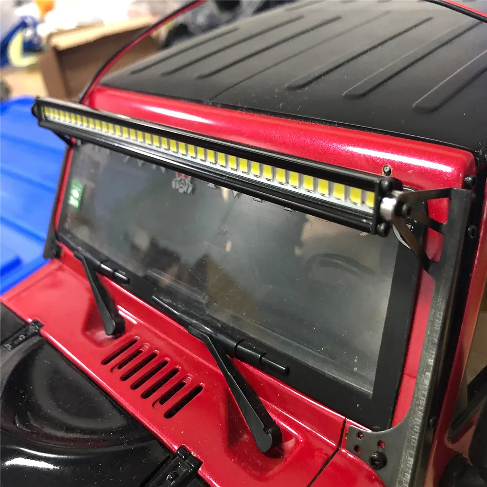 

Roof LED Light Bar Lamp Spotlight Searchlight for 1/10 Axial SCX10 90046 Wrangler RC Car Parts Accessories