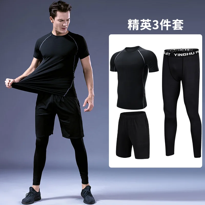 5Pc/set Men Sportswear Suits Compression Fitness Jogging Gym Tight Training Clothing Male Workout Jogging Tracksuit Running Sets - Цвет: 18
