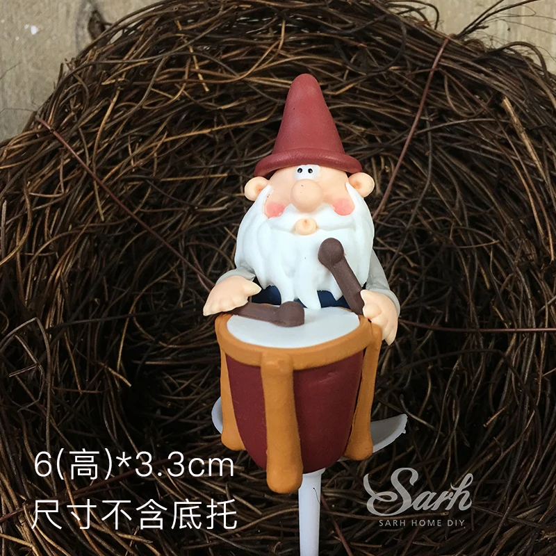 Drums Santa Claus Санта Клаус бумажный Топпер на торт из глины снеговик украшения Железный Xmax дерево Merry Рождество Вечеринка десерт принадлежности выпечки Любовь Подарки - Цвет: Drums Santa Claus