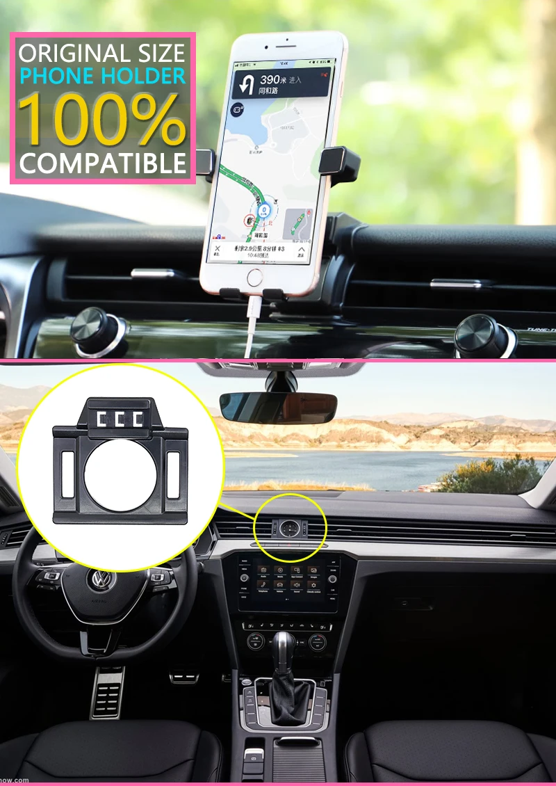 Автомобильный держатель мобильного телефона для Volkswagen VW Arteon вращающийся gps Поддержка телефон voiture кронштейн аксессуары