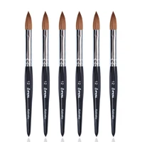 Eval Pure Kolinsky Hair Nail Brushes Acrylic Nail Painting Brush Professional UV GEL Nail Manicure Powder Pedicure Art Tools 1