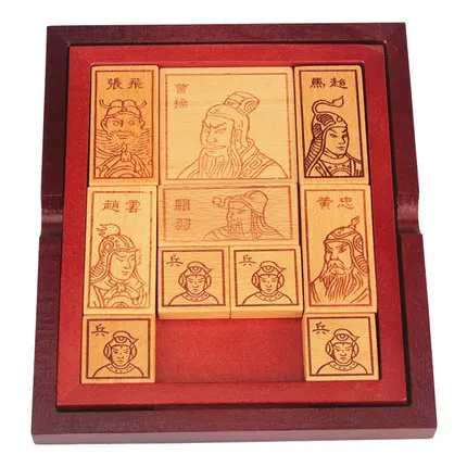 

Three Kingdoms Figure Huarong Educational Toy Children Classical Wooden Clearance Young STUDENT'S Educational Toy