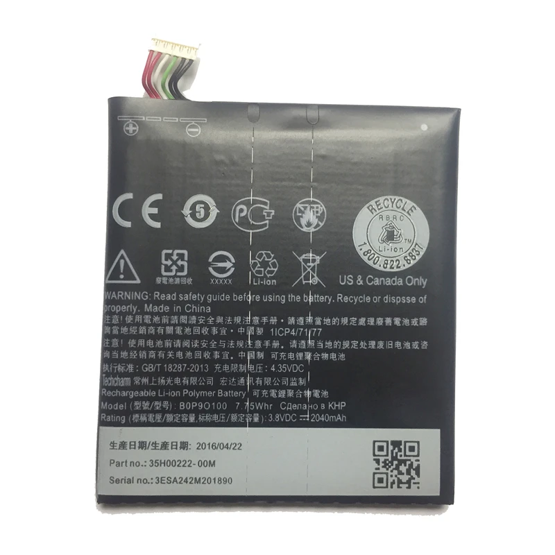 Аккумулятор для сотового телефона HTC Desire 612 D610 D610n D610t 610 запасная батарея BOP9O100 2040mAh
