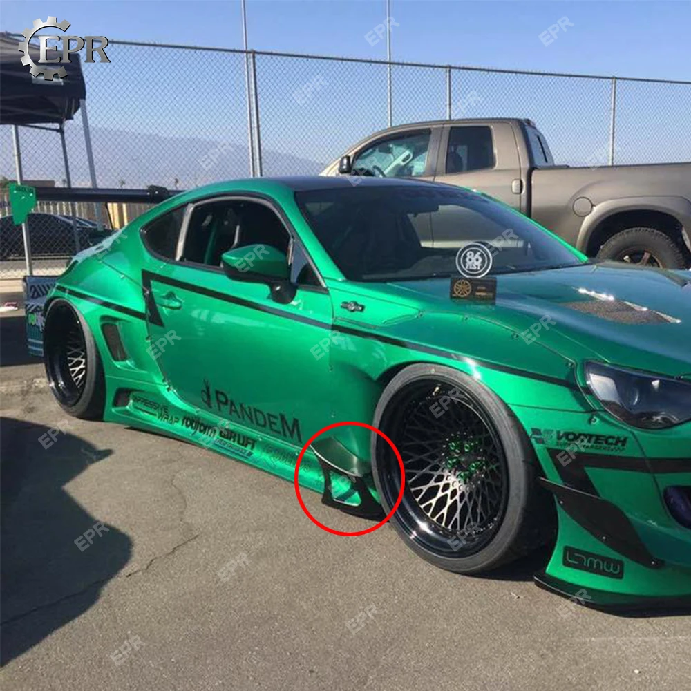 

FRP Canard For BRZ FT86 GT86 FRS RB Style Ver 3 Glass/Carbon Fiber Side Skirt Canard Body Kit Tuning Trim For BR-Z Racing