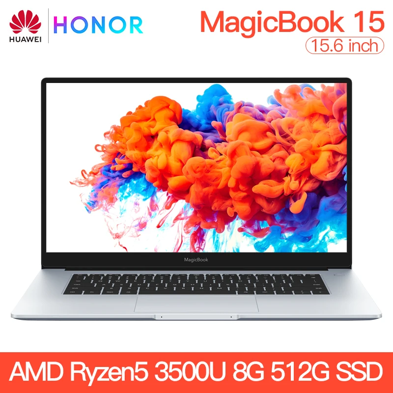 Huawei Honor MagicBook 15 ноутбук 15," AMD Ryzen 5 3500U 8 ГБ ОЗУ 256/512 Гб PCIE SSD DDR4 1920x1080 ips полный экран - Цвет: 15.6 R5 8G 512GB