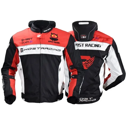 Motorcycle Riding Jacket reflective winter men jacket waterproof Moto Motocross Racing Protective Jackets - Цвет: with neck brace
