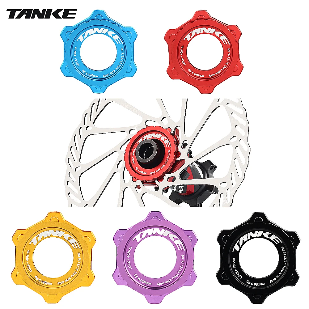TANKE Fahrradnaben-Mittelsperre auf 6-Loch-Adapter, Aluminiumlegierung, Centerlock-Konvertierung, 6 Bolzen, 6-polige Scheibenbremse, Fahrradzubehör