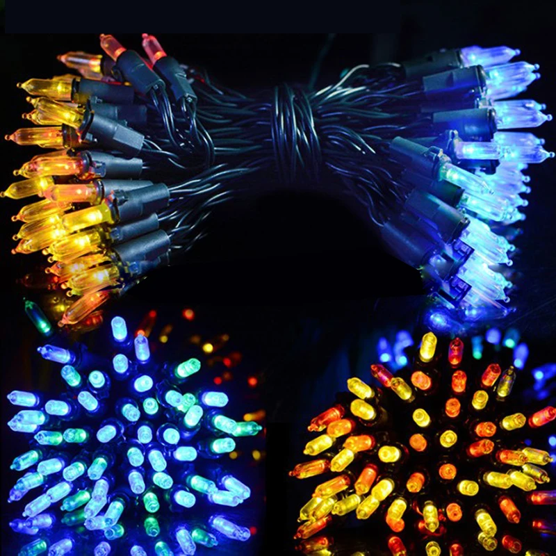 Солнечные гирлянды наружные водонепроницаемые 100LED Pull лампы гирлянда Рождественская вечеринка лампа сад балкон декоративные огни