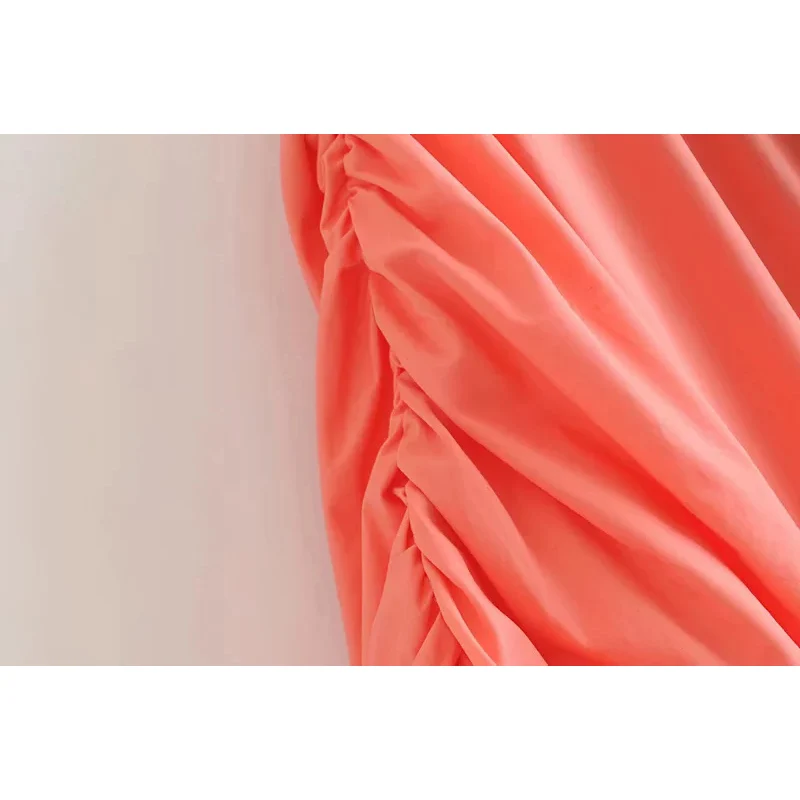 COZARII,, платье для вечеринки, женское, vestidos, повседневное, стильное, одноцветное, с круглым вырезом, плиссированное, половина рукава, vestidos de fiesta de noche, макси платье