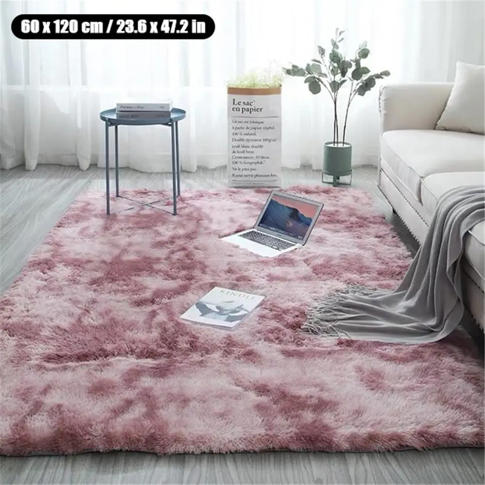 Pink Ковер с галстуком-красителем мягкий ковер машина моющийся коврик Противоскользящие коврики для йоги гостиная спальня домашний декоративный ковер 6 Размер - Цвет: Pink