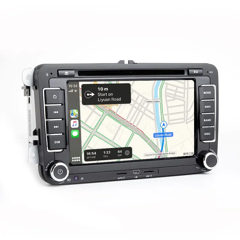CarExc 7 дюймов 2-DIN Android 9,0 радио для Volkswagen VW Skoda Octavia Golf 5 6 touran passat B6 jetta Polo Tiguan встроенный CarPlay с DVD gps навигационная автомобильная система Muiltmedia плеер