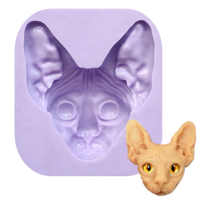 Moules En Silicone Avec Tete De Chat Animaux Pour Bonbons Chocolat Fondant Bricolage Outils De Decoration De Gateaux Savon En Argile Polymere 1568 Aliexpress
