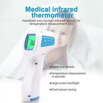 

ABS Thermometer Infrared Thermometer Temperature Measurement Tool Forehead Thermometer Measuring Tools Health Contactless
