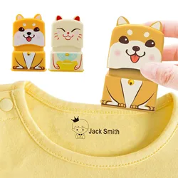 Sello personalizado con nombre para bebés y niños, ropa para profesores, bonito sello personalizado con nombre para ropa, guardería y guardería