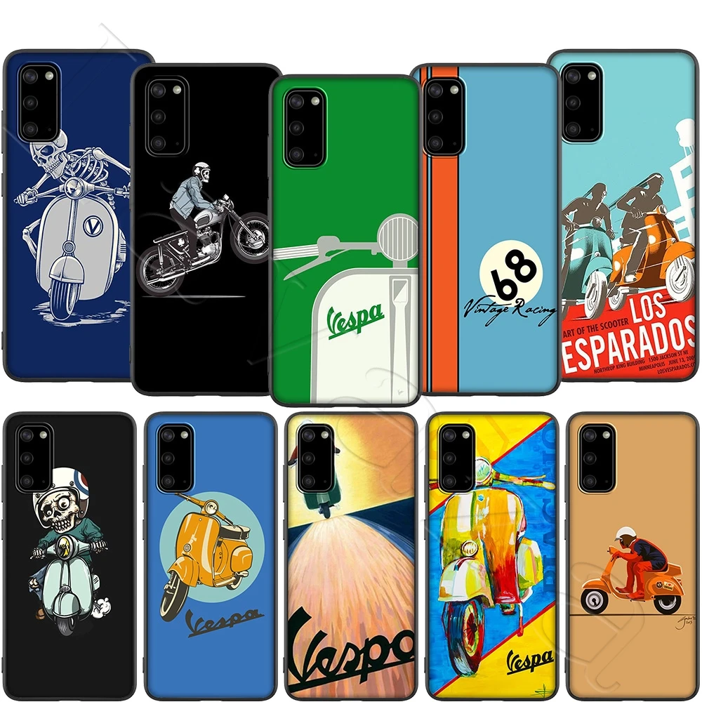 Vespa Scooter Case for Samsung Note 10 S6 S7 S8 S9 S10 S10e S20 ultra A71 A51 A81 A91 M10 M20 M30 Lite Edge Plus | Мобильные