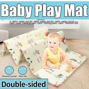 

Foldable Cartoon Play Mat Kid Rug Puzzle Infant Carpet Waterproof Early Education Gym Baby XPE Crawling Pad Rug Developing Mat