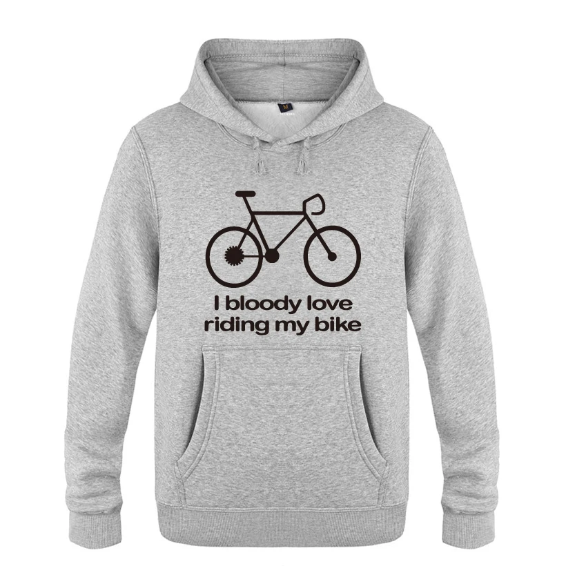 I Bloody Love Riding My Bike-Cyclist Gift толстовки мужские мужские пуловеры флисовые толстовки с капюшоном - Цвет: HUIY HET