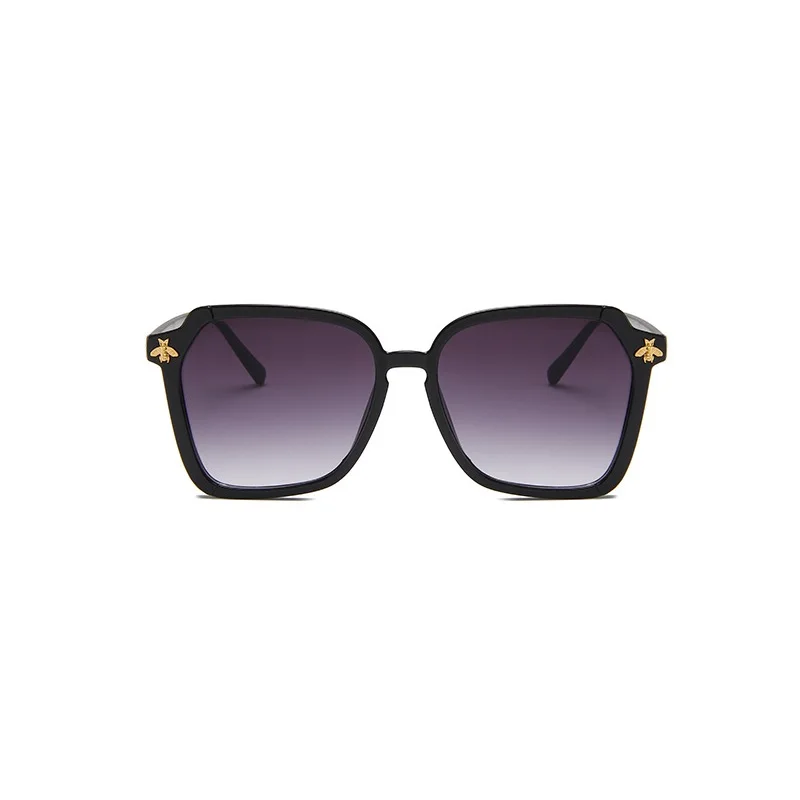 GIFANSEE bee квадратные градиентные женские зеркальные солнцезащитные очки негабаритные Роскошные Брендовые мужские винтажные дизайнерские uv400