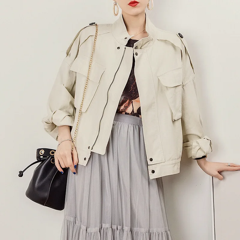 

2019 Autumn Workwear Profile Jacket Black And White Two-color Free Natural And Unrestrained Handsome Casual Commuting Summer Aut