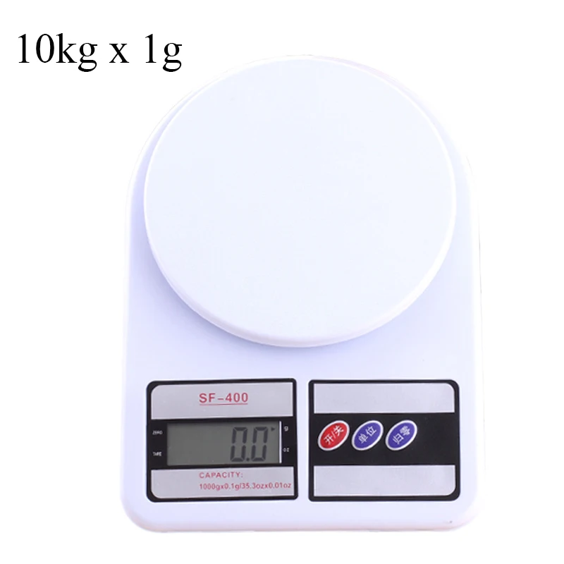 Цифровые ж/к весы 1 кг/0,1 г 10 кг/1 г Электронные весы высокой емкости для кухонной мука для выпечки чайных трав весы - Цвет: 10kg-1g