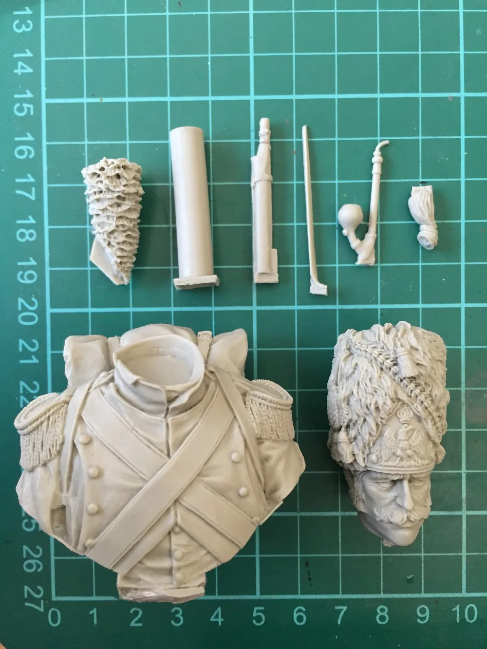 1/10 Смола Модель Строительный комплект Бюст французский grenadier