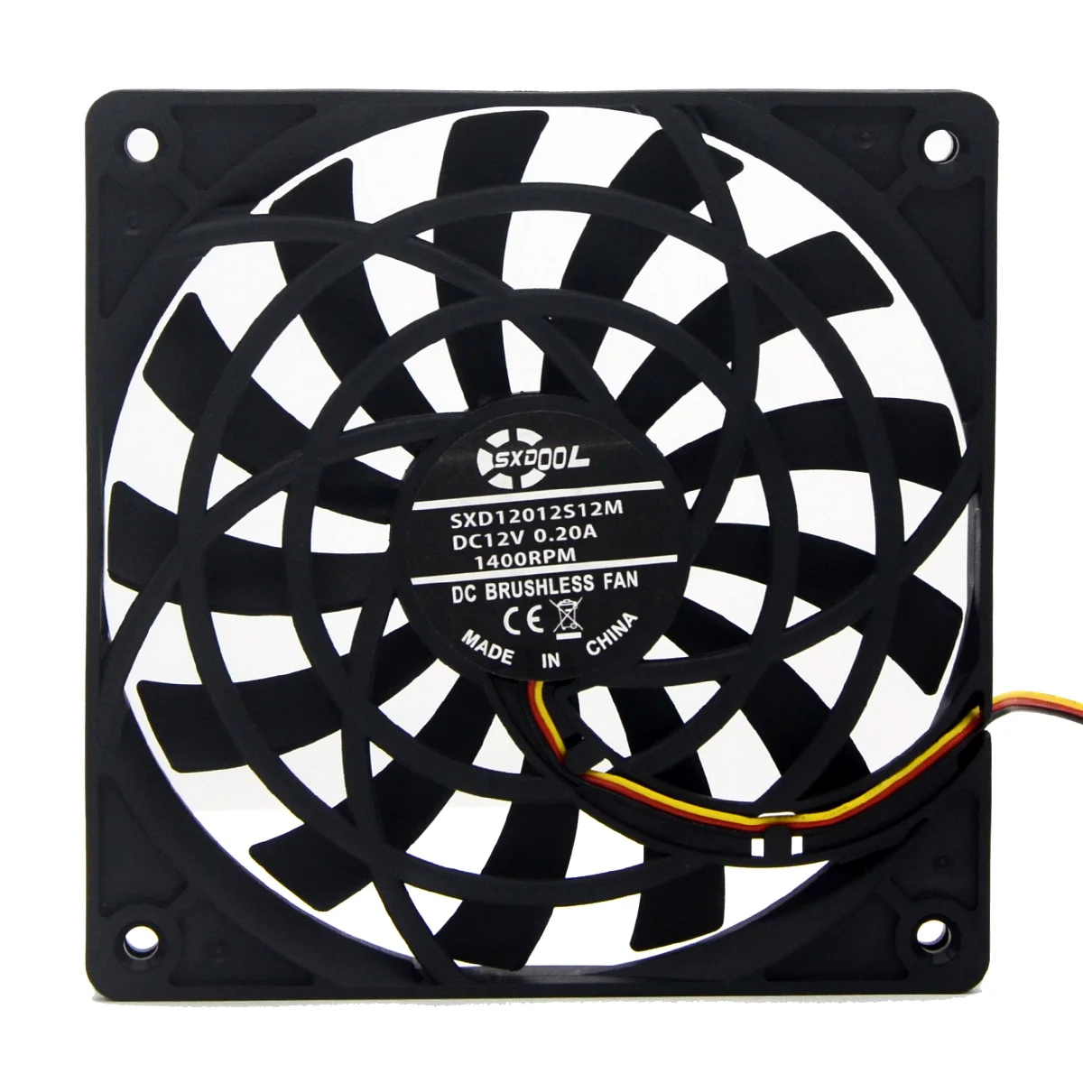 120x12mm, DC, 12V, 0.20A, 39CFM, 1400RPM, 18dB, Novo, 1PC