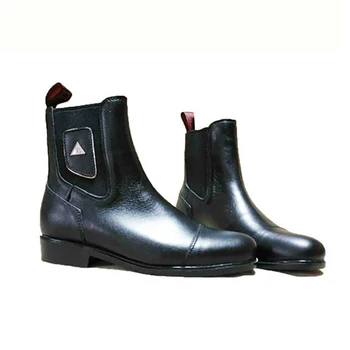 

1 Pair Full Leather Horse Riding Boots Waterproof Wear-resistant Outdoor Horse Riding Training Protect Equestrian Short Boots