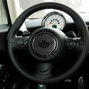 

Tefanball Carbon Fiber Car Steering Wheel Stickers Cover Trim For Mini Cooper R55 R56 Countryman R60 Paceman R61 Car Accessories