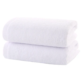 

Cotton Towel 2-piece Padded 110g Hotel Pure White Washcloth Towel Soft Absorbent Bath Towels for Adults Cotton Bath Towle NN50MJ
