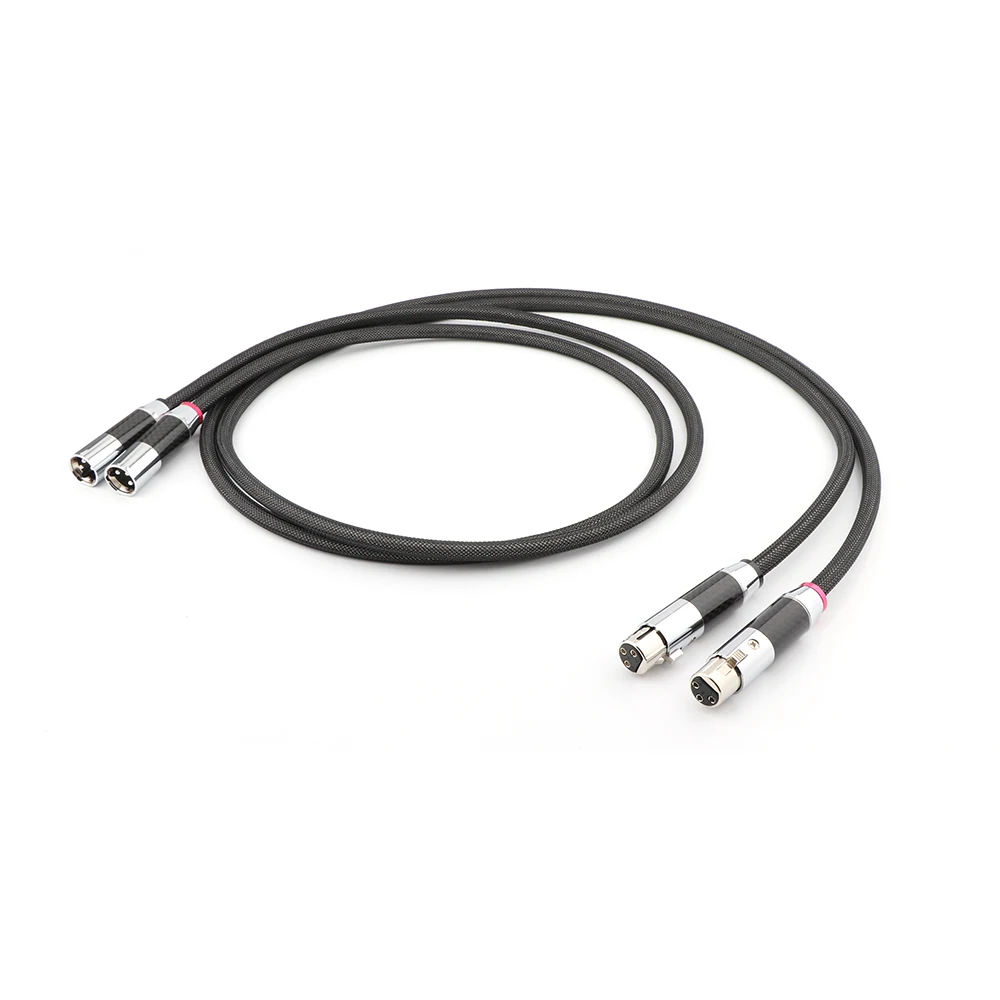 

Pair Yarbo Pure Solid Silver XLR Analog Audio Interconnect Cable Stereo Balanced XLR Cable HIFI