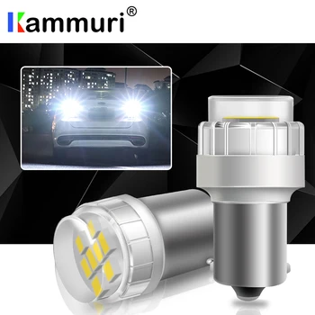 

KAMMURI White No Error P21W 1156 Car LED Bulb For Skoda Octavia 1 2 3 MK1 MK2 MK3 A4 A5 A7 FL 5E LED Back Up Reverse Light
