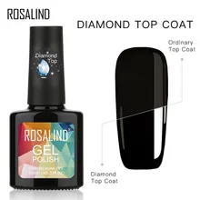 ROSALIND Гель-лак Алмазный лак для ногтей верхнее покрытие все для маникюра матовые верхние ногти основа грунтовка 10 мл гель-лаки для ногтей