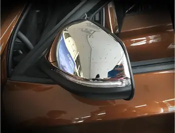

For BMW X1 F48 2016 2017 Mirror / Matter ABS Chrome plastic Side Door Rear View Mirror Cover Cap Trim 2pcs
