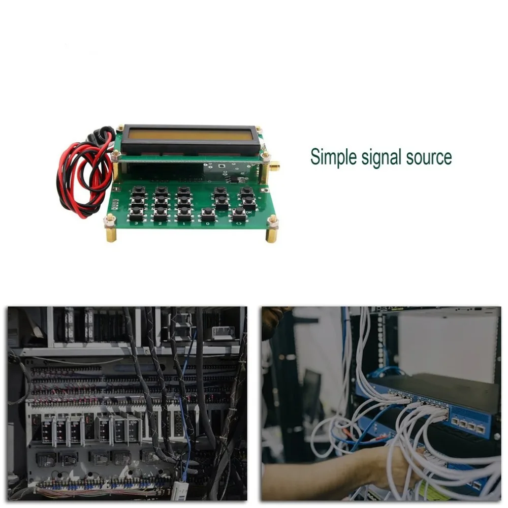 35MHz-4000MHz RF Signal Generator Signal Source ADF4351 VFO HXY D6 V1.02 Meter Sweep Counter Module
