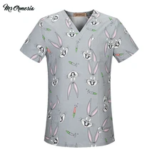 Операционная Униформа доктора, медицинская униформа для медсестер с героями мультфильмов, медицинская одежда, стоматологическая клиника медсестра, костюм для женщин и мужчин, хирургические Топы