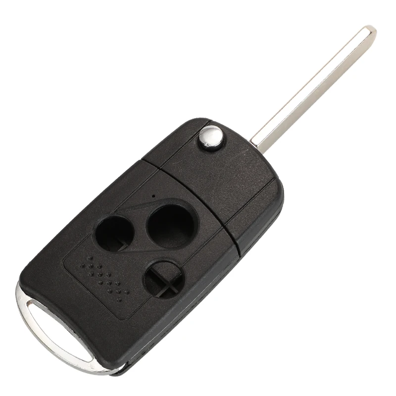 Jingyuqin корпус автомобильного ключа дистанционного управления брелок для HONDA ACCORD Элемент CR-V HR-V города джаза ODYSSEY CIVIC 2/3/4 BTN изменение флип ключ чехол - Цвет: 3BTN without Pad