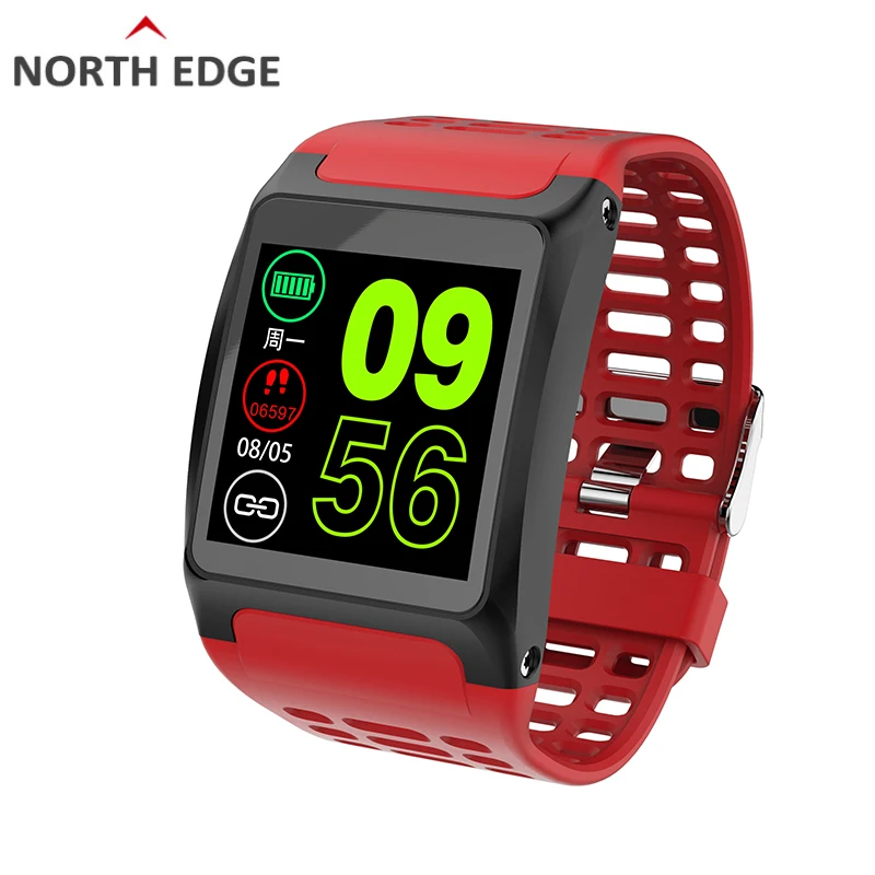 

NORTH EDGE Smart Bracelet Watches Heart Rate Monitor Calorie Blood Pressure Custom Design Dails IP67 Fitness Tracker WristWatch